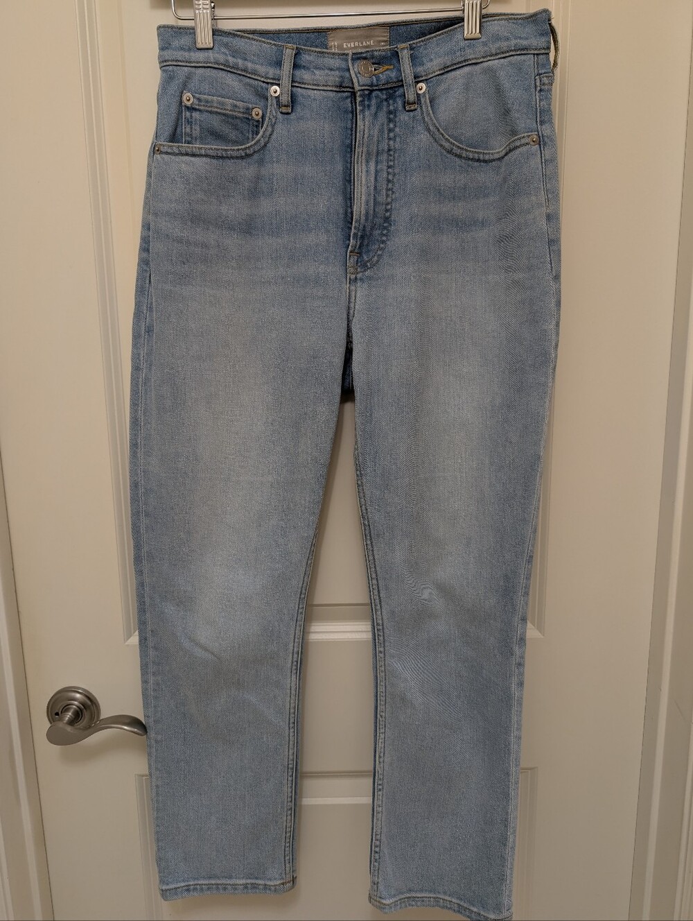 Everlane The Original Cheeky Light Blue Straight Leg Jeans